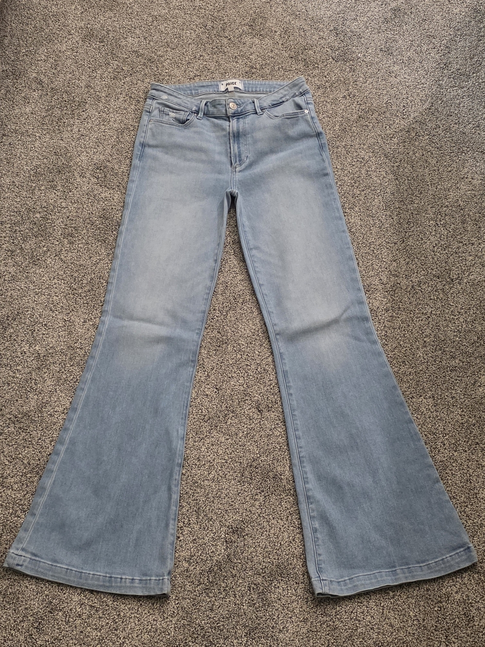 Madewell Light Wash High-Rise Flare Jeans - Light Blue